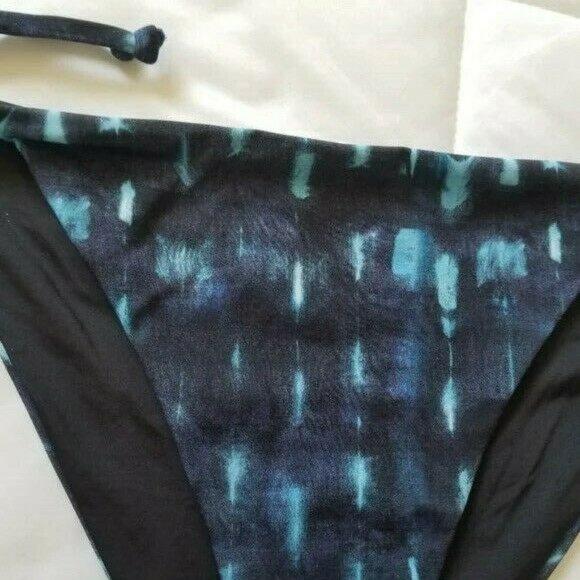 New Onia Navy Print String Bikini Bottom - Picture 4 of 8